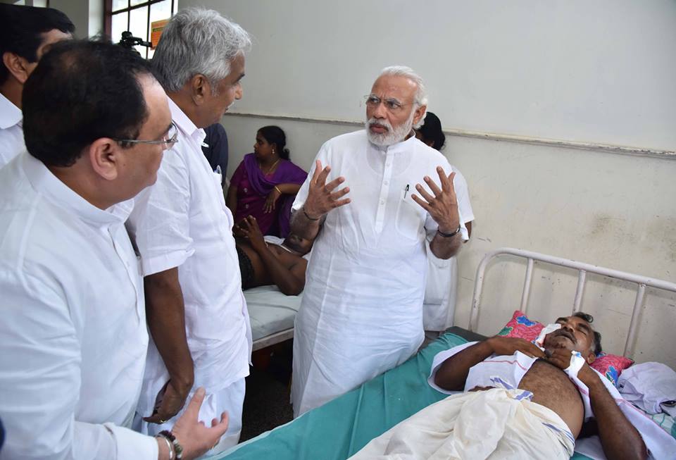 Modi visiting injured