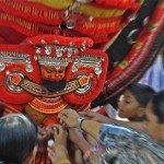"People gifting money to theyyam"