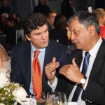 Pratham co-founder and CEO Madhav Chavan (r) with guest
