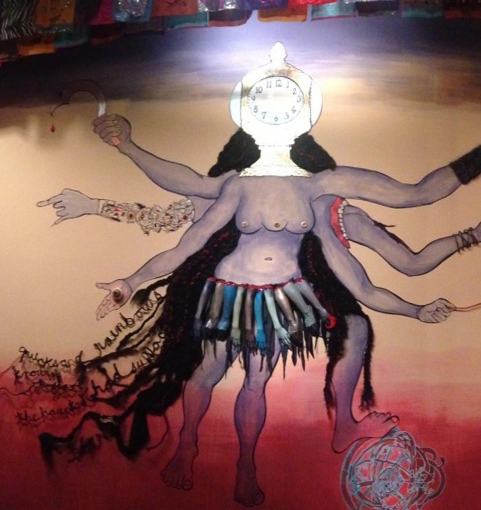 Mural of Kali God