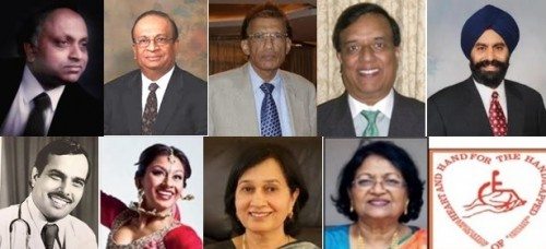 Narendra Modi confidant Dr. Bharat Barai amongst 9 Indian Americans to be honored by NFIA in California From top left clockwise: Late Dr. Banad Viswanath, Dr. Bharat Barai, H.R. Shah, K.V. Kumar, Navneet S. Chugh, Logo of Heart and Hand for the Handicapped, Aparna Hande, Rita Sahai, Amrapali Ambegaonkar and Dr. R.S. Gadasalli.
