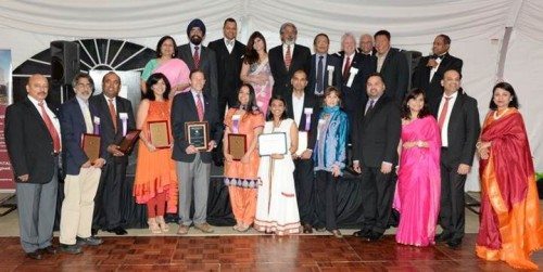 GOPIO-CT awardees honored at the Awards Banquet with GOPIO-CT officers and dignitaries. Front row, from l. to r., Pradeep Govil, Prof. Akhil Reed Amar, Dr. Geroge Joseph, Nisha Arora, Senator Richard Blumenthal, Moh Sharma, Priya Gada and Dr. Vinod Srihari, Author/Actress Maura Moynihan, Shelly Nichani, Louella Dâ€™Silva, Shailesh Naik and Anita Bhat. Back Row: from l. to r.: Sangeeta Ahuja, Amarjit Singh, Varghese Ninan, Bhavna Jhuneja, Sanjay Santhanam, Indian Consul L.T. Ngaithe, Norwalk Mayor Harry Rilling, Viresh Sharma, CT State Senator Tony Hwang and Dr. Thomas Abraham