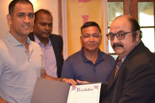 Sachin Tendulkar is my role model: Mahendra Singh Dhoni, in New Jersey