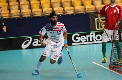 Indian American teenager Brij Singh of California played for US national team in World Floorball Championships in Sweden