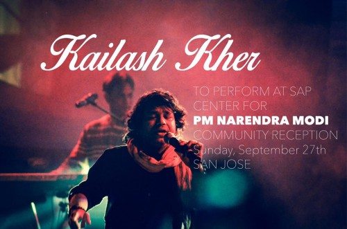 Kailash Kher to perform for Modi at Silicon Valley event