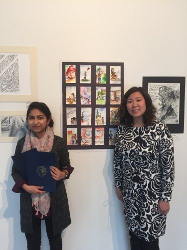 Bangladeshi teenager Samiya Fagun wins Congressional district art contest in New York