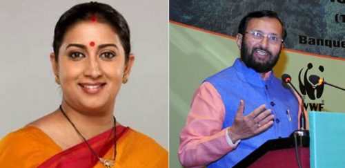 Smriti Irani demoted to textiles ministry, Prakash Javadekar now in charge of HRD ministry
