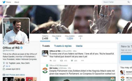 Twitter accounts of Rahul Gandhi and Congress hacked, obscene tweets posted