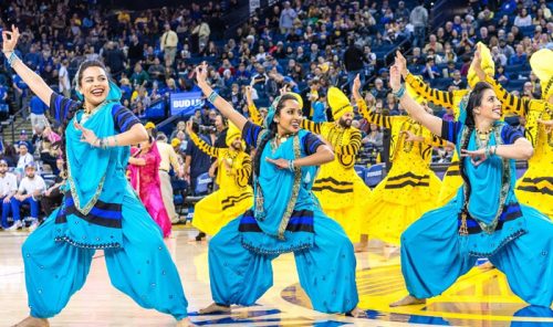 Watch: Indian American Bhangra group stuns the crowd at NBA halftime show