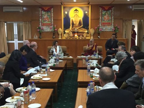 Nancy Pelosi-led House delegation meets with Dalai Lama in India