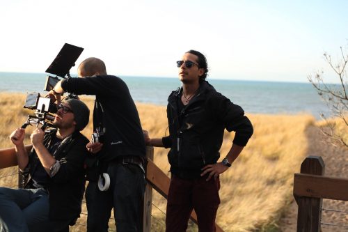 Atit Shah on the set of "A Conspiracy on Jekyll Island"