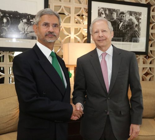 S. Jaishankar (left) and Kenneth Juster.