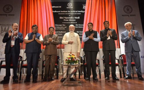 Prime Minister, Shri Narendra Modi at the inauguration of the Wadhwani Institute for Artificial Intelligence, in Mumbai, Maharashtra(Courtesy of Twitter)