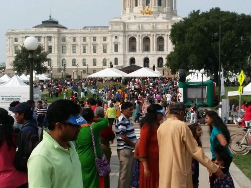 The annual IndiaFest, organized by the Indian Association of Minnesota, was held at the State Capitol Grounds in St. Paul, MN,
