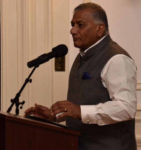 India streamlines passport delivery at its embassy and consulates in US India’s Minister of State for External Affairs Gen. V.K. Singh speaking after inaugurating the “Passport Seva Project†at the Embassy of India in Washington, DC,