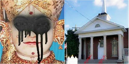 The Swaminarayan Temple in Louisville, Kentucky is vandalized in a hate-motivated act targeting the Hindu community.