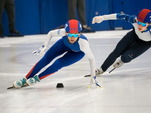 Indian American school girl from Virginia Shreya Arun wins Gold at Northeast regional Speedskating Shreya Arun
