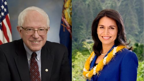 Bernie Sanders and Tulsi Gabbard