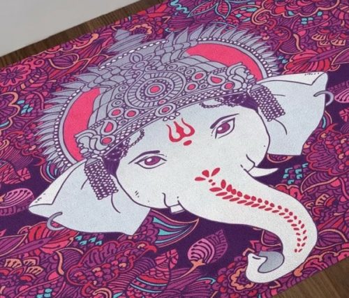 "Lord Ganesh Bath Mat" sold on Wayfair.
