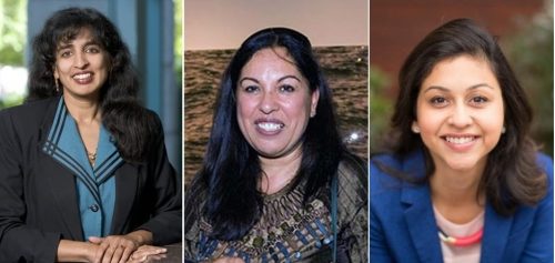Jayshree Ullal (left), Neerja Sethi and Neha Narkhede.