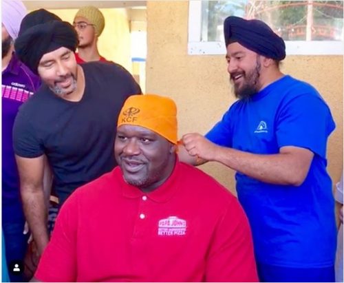 When NBA great Shaquille O’Neal spent a day at a Los Angeles gurdwara