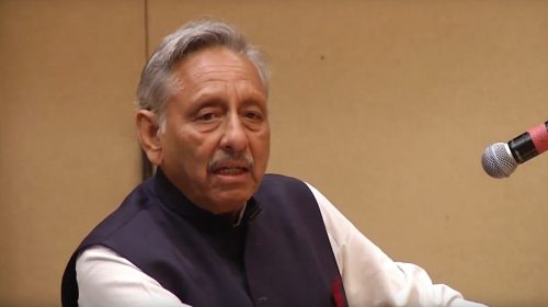 Mani Shankar Aiyer delivering the inaugural Rajiv Gandhi lecture on September 17, 2019.