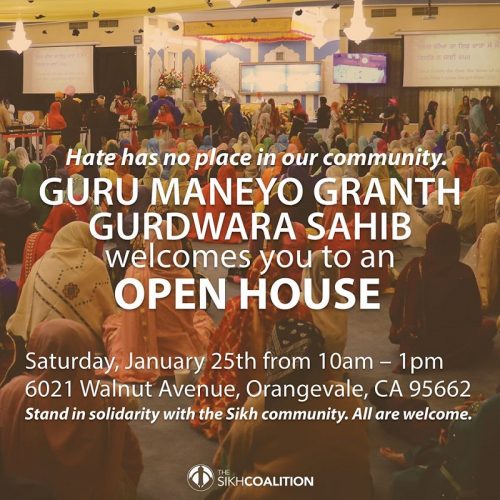 Vandalized Sikh gurdwara in Orangevale to host open house