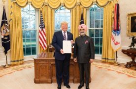 Taranjit Sandhu presents credentials