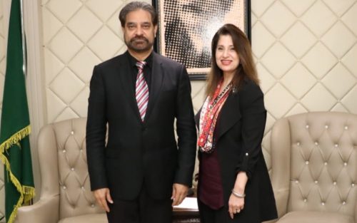 Lahore Chamber of Commerce President Irfan Iqbal Sheikh and Madame Asifa Baig