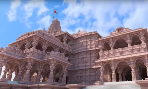 Sketch of proposed Ram Mandir in