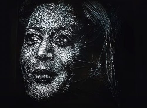 Kamala Harris’ glass portrait celebrates her historic shattering of glass ceiling Kamala Harris glass ceiling