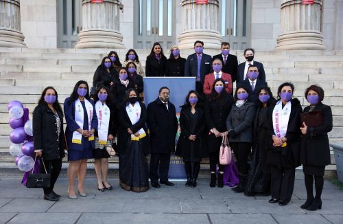 The Federation of Indian Associations of New York, New Jersey and Connecticut honored six distinguished Indian American women and a group called â€œMask Squadâ€ at an International Women's Day event on the footsteps of the historic Brooklyn Borough Hall on March 08, 2021.