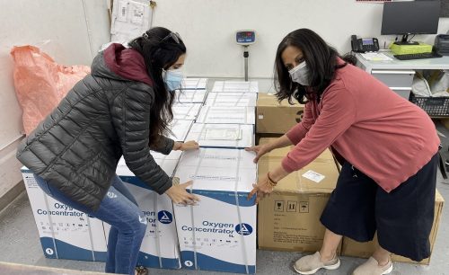 NYuplift’s ‘Breathe for India’ campaign raises awareness, resources for Covid relief efforts Breathe for India: NYuplift volunteers packing Oxygen concentrators ready tp be shipped to India.
