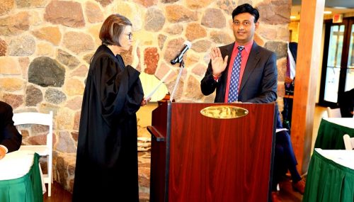 Suresh Reddy sworn in as Oak Brook, Illinois, trustee