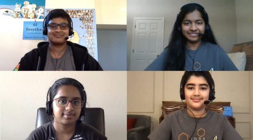 Nine Indian American kids among 11 Scripps National Spelling Bee finalists Indian Americans Sreethan Gajula (top left), Akshainie Kamma (top right), Chaitra Thummala (second row left) and Dhroov Bharatia are among the 11 finalists in the 2021 Scripps National Spelling Bee.