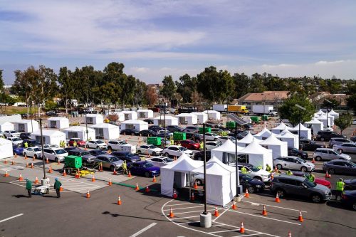 A mobile vaccination center set up by the Federal Emergency Management Agency to make it easier for Americans to take Covid-19 vaccines. Photo credit: FEMA