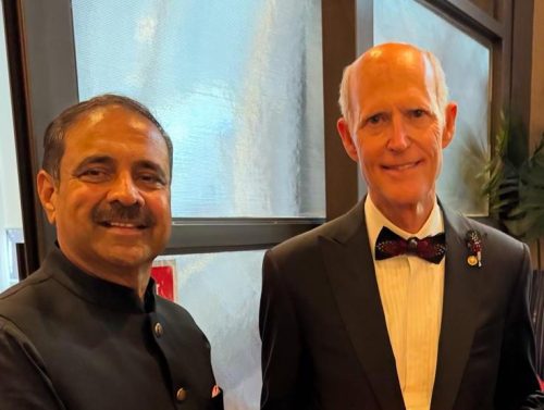 Danny Gaekwad with Sen. Rick Scott