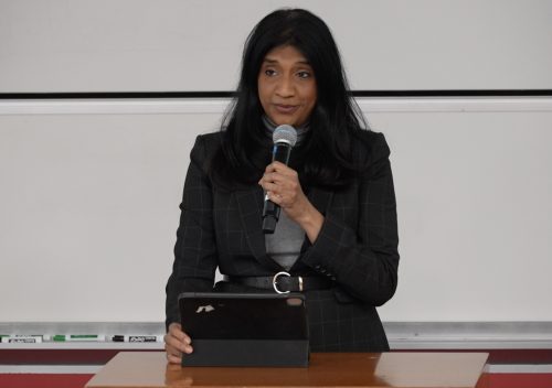 Lt. Gov. Aruna Miller champions innovation, inclusion, and purpose-driven tech at UMD Startup Bazaar Maryland Lt. Gov. Aruna Miller delivers the keynote address at the Startup Bazaar held at the University of Maryland's Robert H. Smith School of Business on April 12, 2025. American Bazaar photo by Saju Varghese