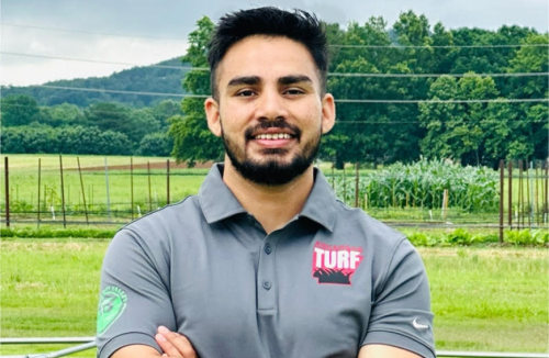 Sharandeep Singh Chahal investigates turfgrass diseases threatening fields