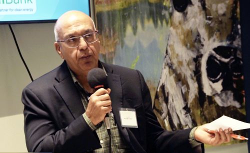 Jay Sehgal, Executive Vice President of the Sehgal Foundation, speaks during a fireside chat at Startup Bazaar: New York Climate Week on September 24, 2025. The conversation was moderated by philanthropy leader Venky Raghavendra.