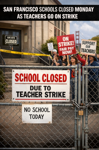 San Francisco Schools closed Monday as teachers go on strike