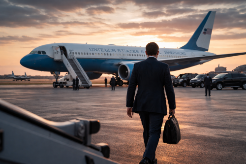 The Vice President flies to Islamabad