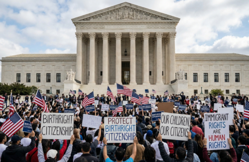 South Asian group rallies at Supreme Court amid birthright citizenship case