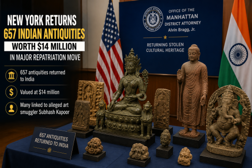 New York returns 657 artifacts to India worth $14 million