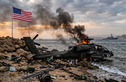 US Apache helicopter crashes near Strait of Hormuz, Trump says crew rescued and ‘fine’