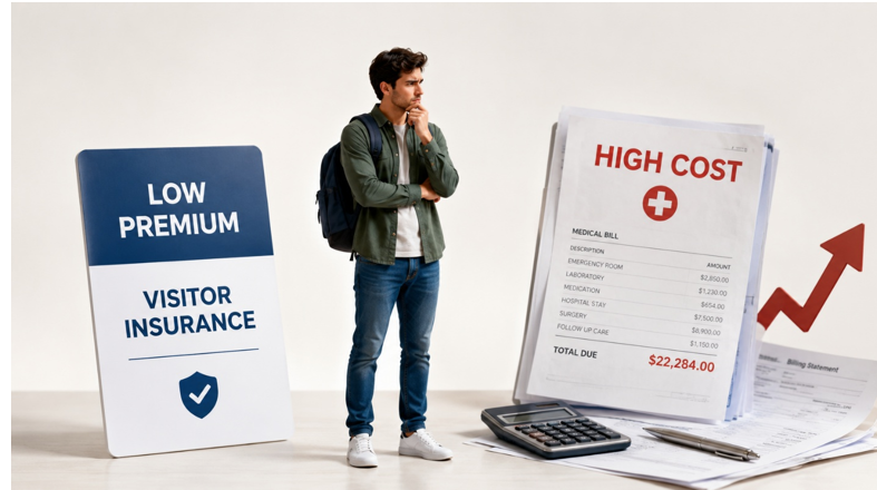 Why low premium visitor insurance can become expensive later?