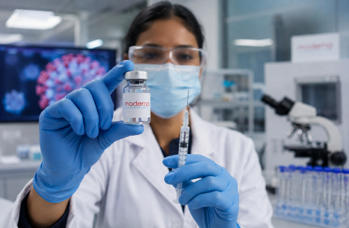 Moderna mRNA flu vaccine