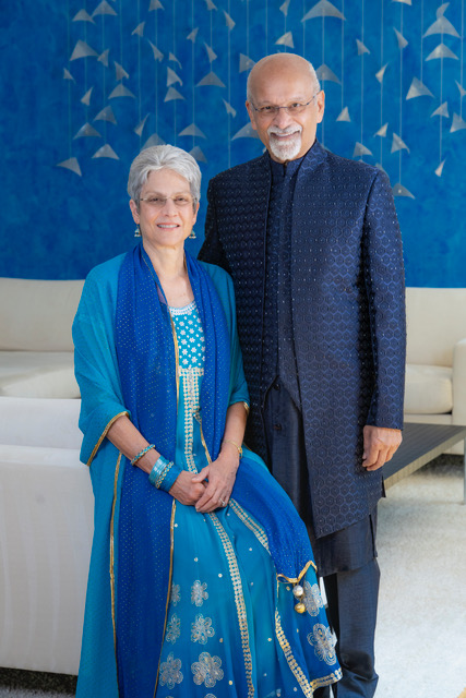 Dr. Shashikant Gupta with his wife, Margaret.