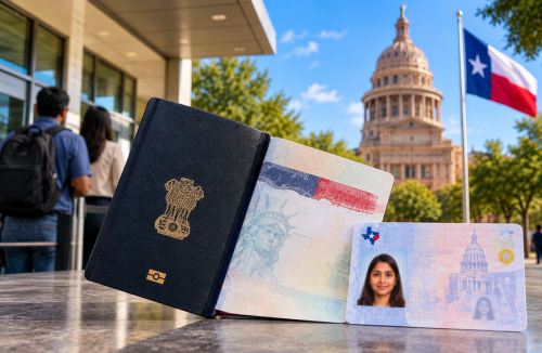 Texas driver’s license expired visa