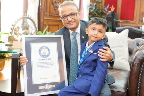 At just three, Advay Jain sets Guinness World Record Advay Jain Guinness World Record